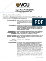 Employee Work Profile Sample