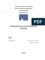 Importancia de La Electrónica de Potencia