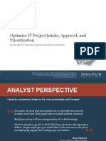It Optimize IT Project Intake Approval and Prioritization Executive Brief