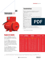 Gerador trifásico autossustentado de 4 a 60 kVA