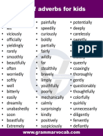 List Adverbs For Kids