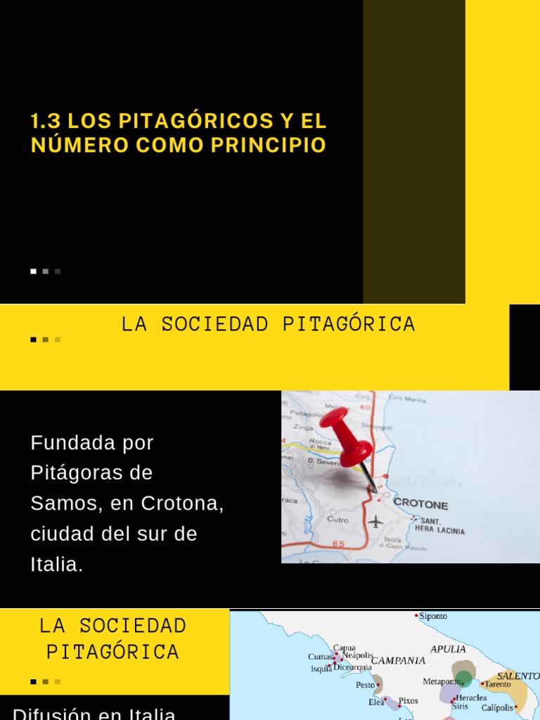 3 - Los Pitagóricos y El Número Como Principio | PDF | Pitágoras | Platón