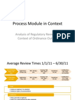 Process Module in Context: Analysis of Regulatory Review in Context of Ordinance Outline