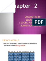 Comparative study of elements of 2nd and 3rd transitional series