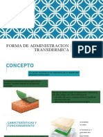 Forma de Administracion Transdermica