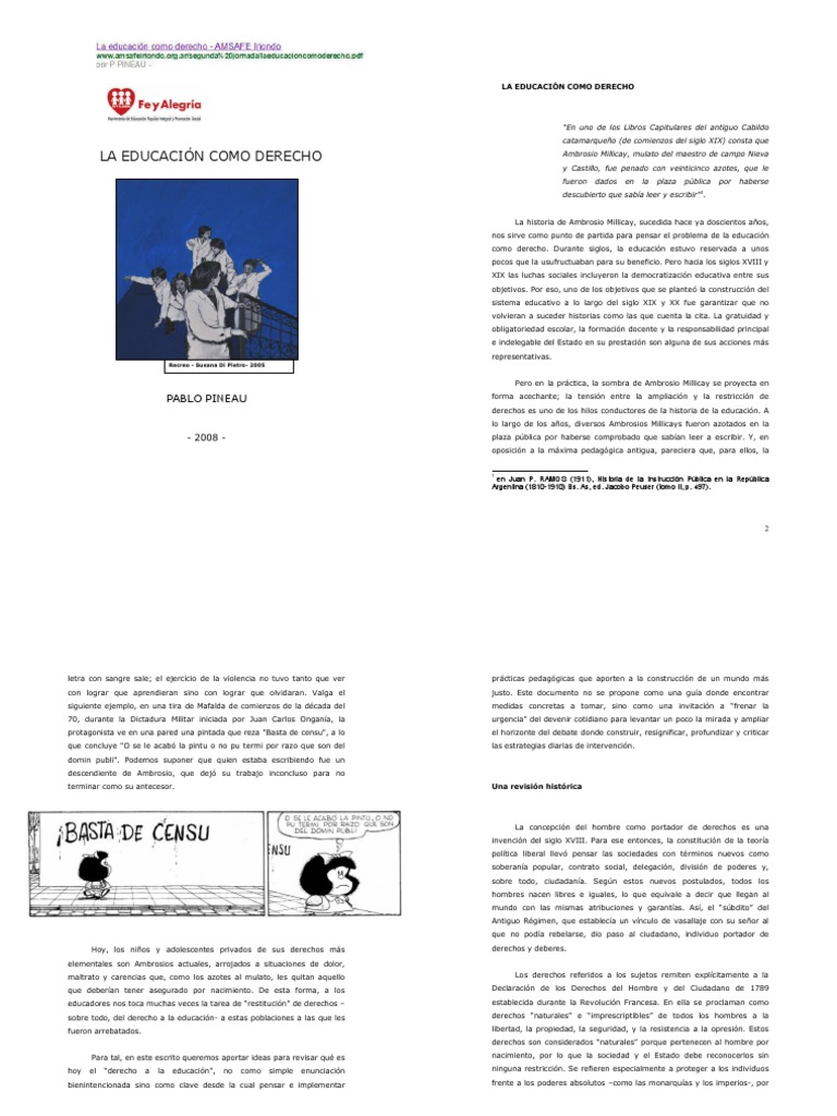 Derecho a la Educación: Un Análisis | PDF | Derechos | Juventud