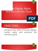 Human Dignity, Rights, and The Common Good