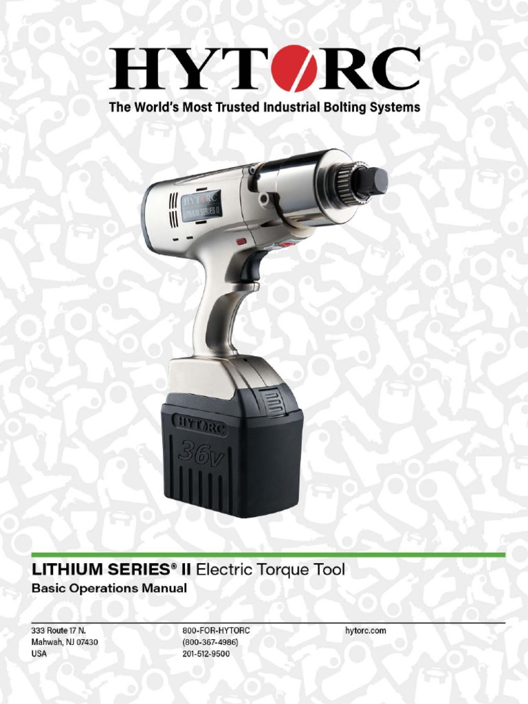 HYTORC LST Basic Operations Manual EN 030321 PDF