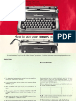 Hermes 3000 Typewriter Manual