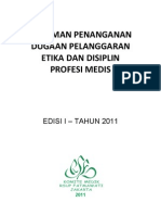 Dody Firmanda 2011 - Komite Medik RSF - Pedoman Penanganan Dugaan Pelanggaran Etika Dan Disiplin Profesi Medis