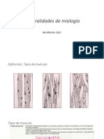 Clase 6 Generalidades de Miología Bachillerato 2021