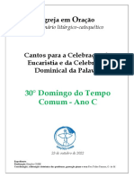 Caderno - 30° Domingo Tempo Comum - C
