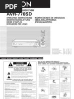 Download Denon AVR-770SD Use Manual by Muhammad Naveed Shah SN60632931 doc pdf