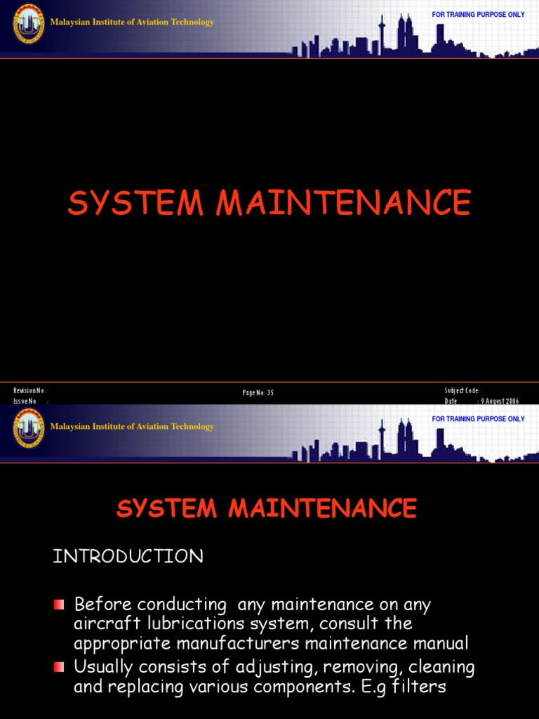 001 Oil Lubrication Presentation Turbine 2 Note B PDF Motor Oil