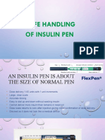 Safe Handling of Insulin Pen