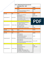 Final Assessment Schedule Sem 1 Dec 2022