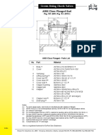 Crown Swing Check Valves API 6D ANSI Class FlangedEnd