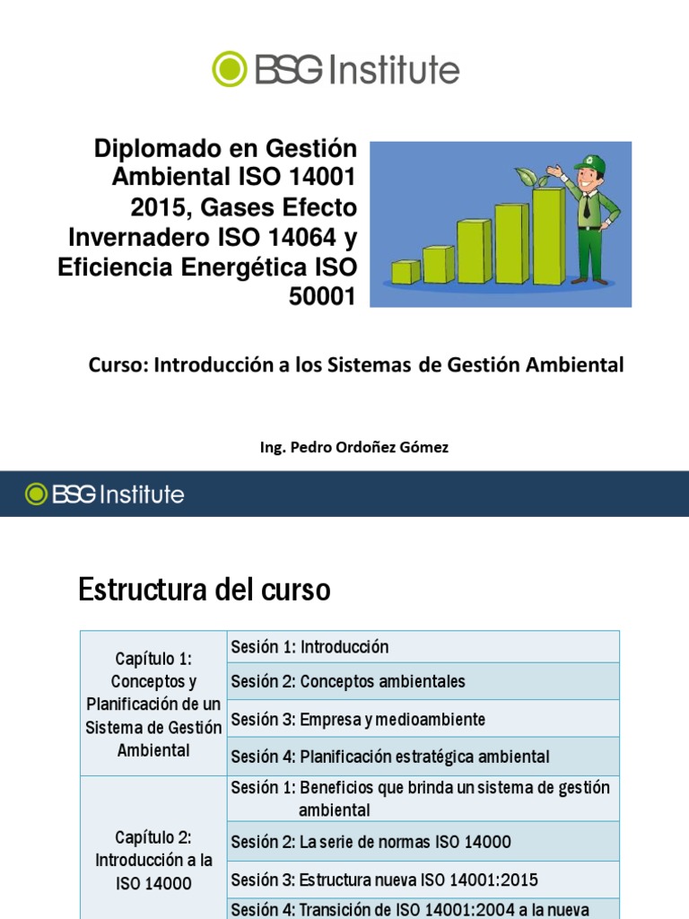 Diplomado en Gestión Ambiental ISO 14001 | PDF | Entorno natural ...