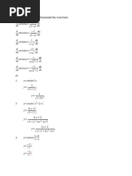 Derivative of Inverse Trigonometric Functions