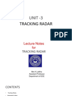UNIT-3 TRACKING RADAR LECTURE NOTES