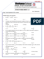 8 - Class Intso Work Sheet - 2 - Linear Equations