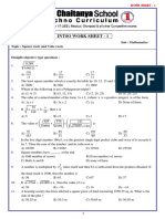 8 - Class INTSO Work Sheet - 1 - Square Roorts and Cube Roots