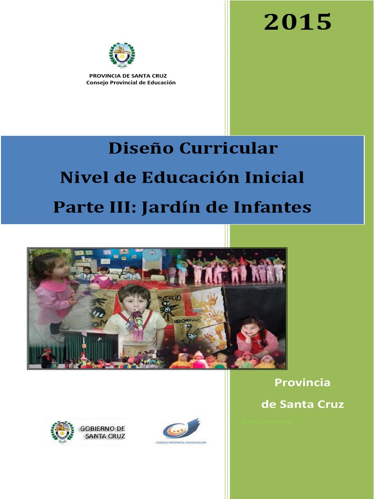 Diseño Curricular Nivel Inicial Santa Cruz | PDF | Educación de la ...