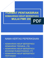 Format Pentaksiran Kemahiran Hidup Bersepadu