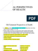 Biblical Perspectives of Health