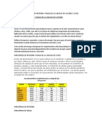 Porcentaje de Proteina y Grasa de La Caracas de Vacuno y Cuyes