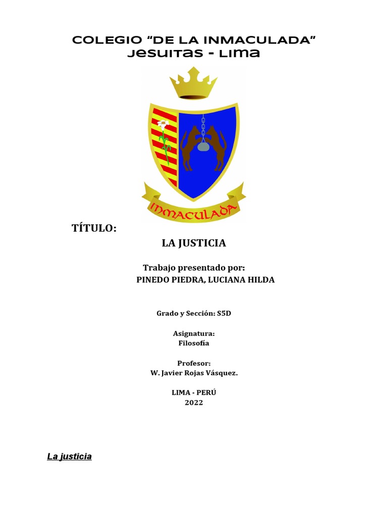 La Justicia | PDF | Justicia | Crimen y violencia