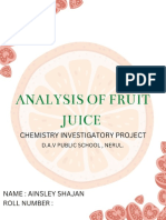 Chemistry Fruit Juice Analysis Fresh