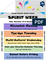 Spirit Week Flyer