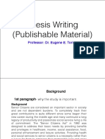EET Thesis Writing Publishable Material