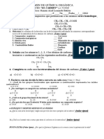 Examen de Química Orgánica 222