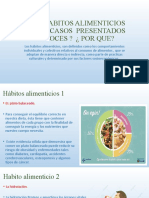 Que Habitos Alimenticios de Los Casos Presentados