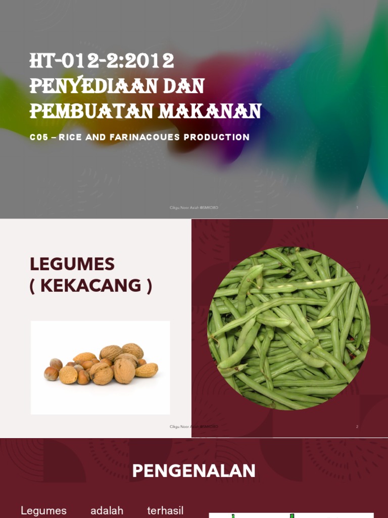 C05 - Legumes and Potato | PDF