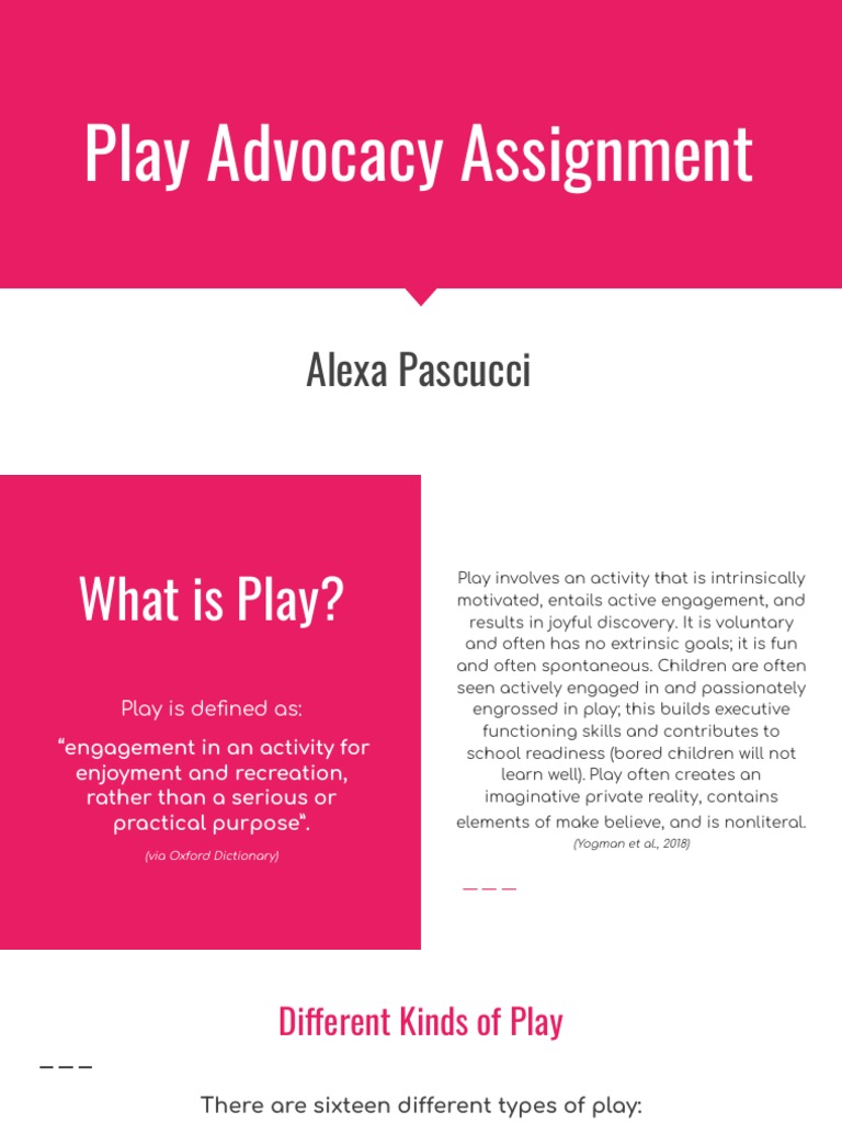Importance of Play in Child Development | PDF | Play Therapy | Nursing