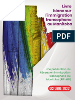 Livre Blanc Sur L'immigration Francophone Au Manitoba