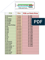 PCB and Parts Price List