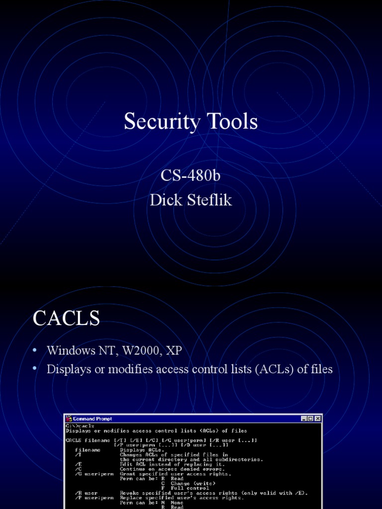 Security Tools | PDF | Computer Network | Internet Architecture