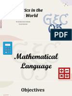 Module 02 - Mathematical Language