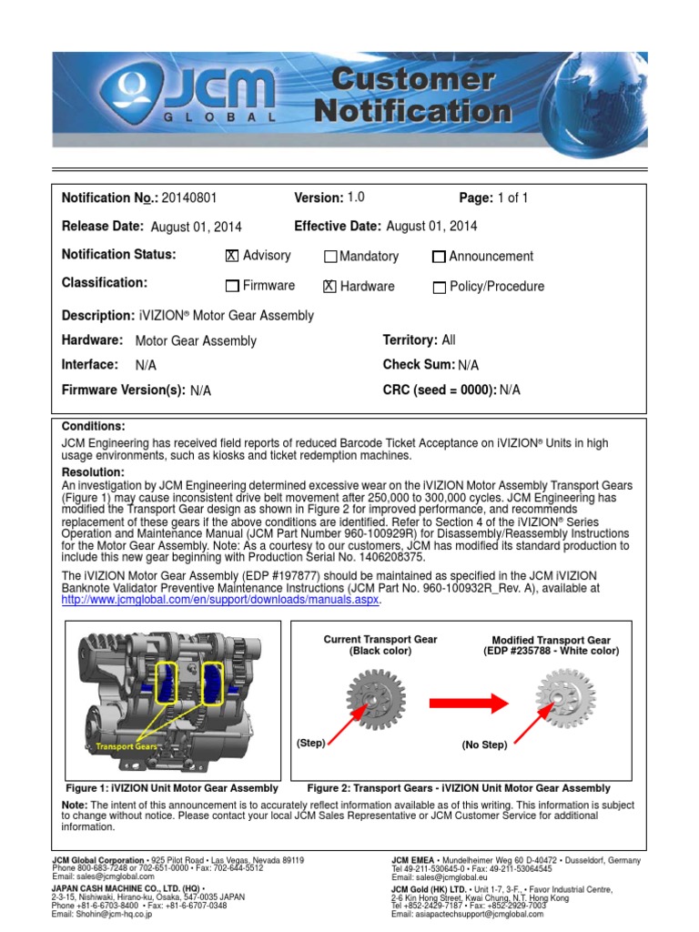 iVIZION Motor Gear Assy. | PDF | Computer Science | Computer Engineering