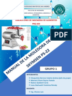 Manual de La Moledora - Grupo 1 - PRQ 503