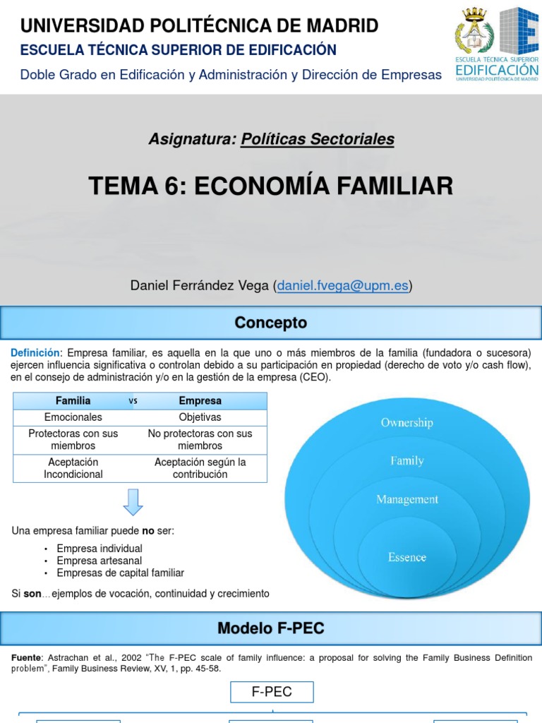 Economía y Dinámica de Empresas Familiares | PDF | Calidad (comercial ...