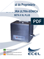 Manual Lavadora Ultra-sônica Beta X 9L Plus