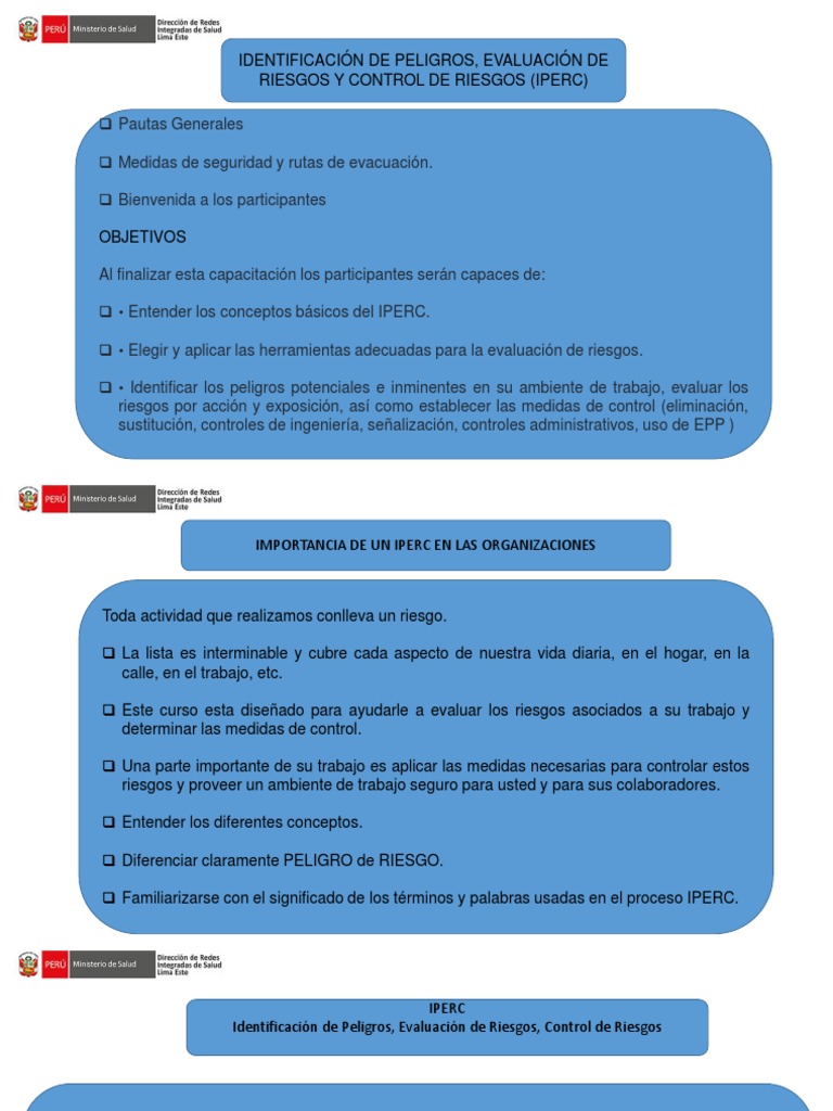 Capacitación en IPERC y Evaluación de Riesgos | PDF | Riesgo | Minería
