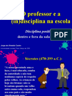 O Professor e A Indisciplina Na Sala de Aula