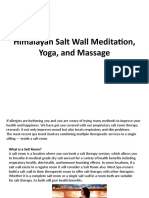 Himalayan Salt Wall Meditation, Yoga, and