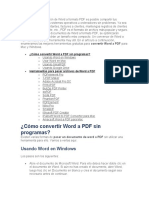 Convertir Wor A PDF